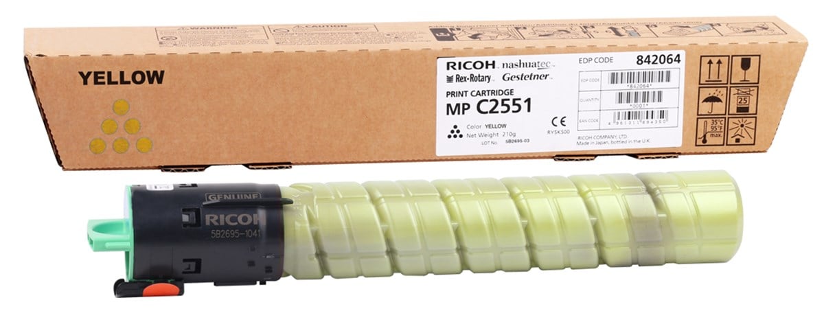 Ricoh MP C2551 Orjinal Sarı Toner Ricoh MP C2551 Orjinal Sarı Toner